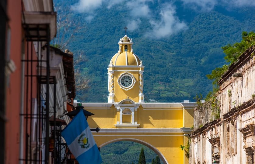 image of town and arch in Guatemala