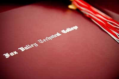 Fox Valley Technical College diploma cover