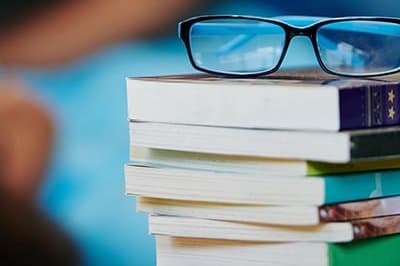 Books with Eyeglasses
