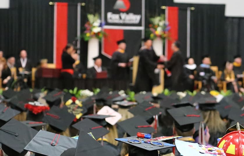 graduates in caps