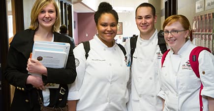 Culinary students at FVTC