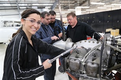 Ashley as a student in the A&P program